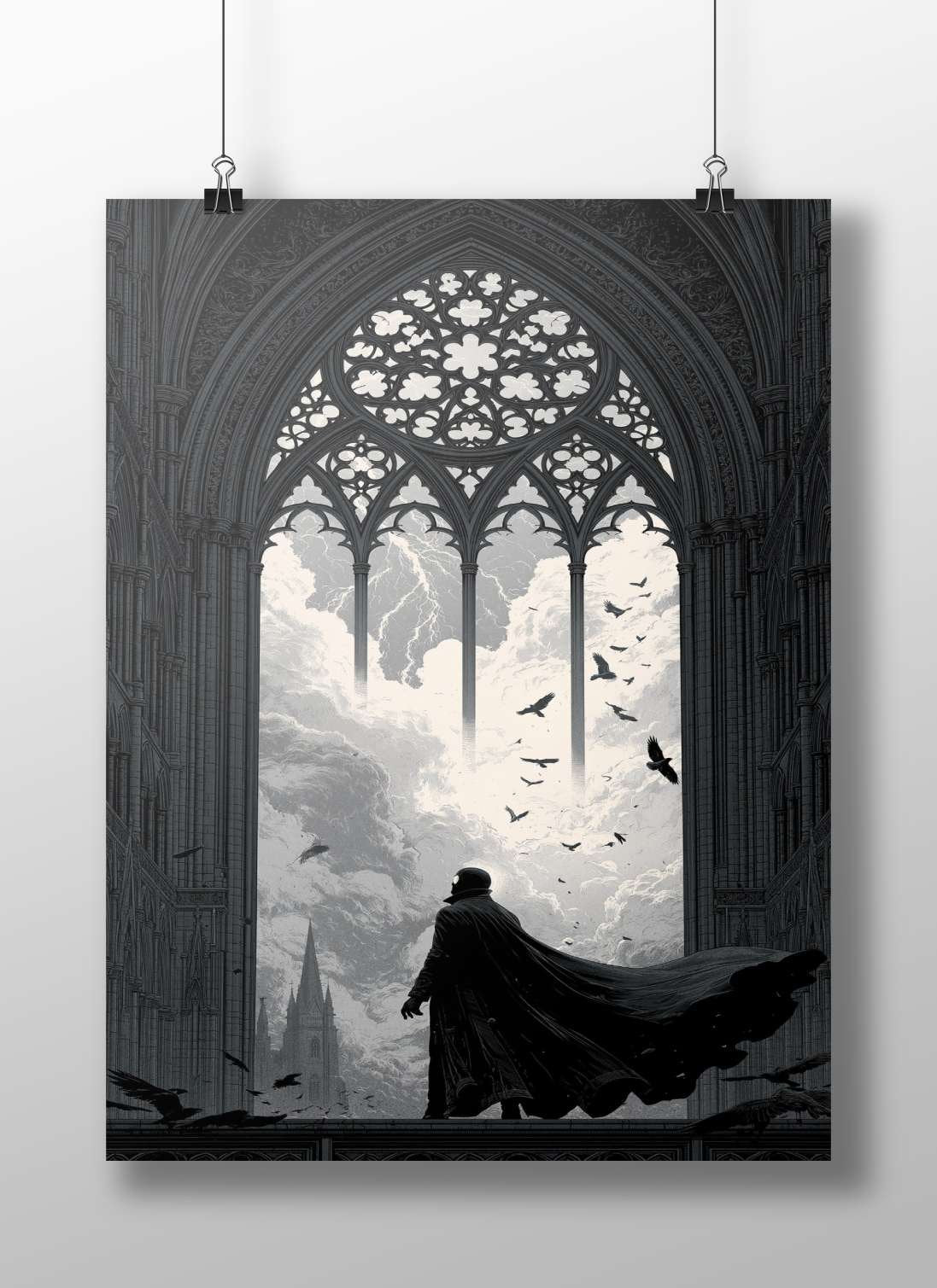 Batman (from DC Comics franchise) Main Subject: Batman (from DC Comics franchise) Matte BoizzBoard rigid print — Superhero