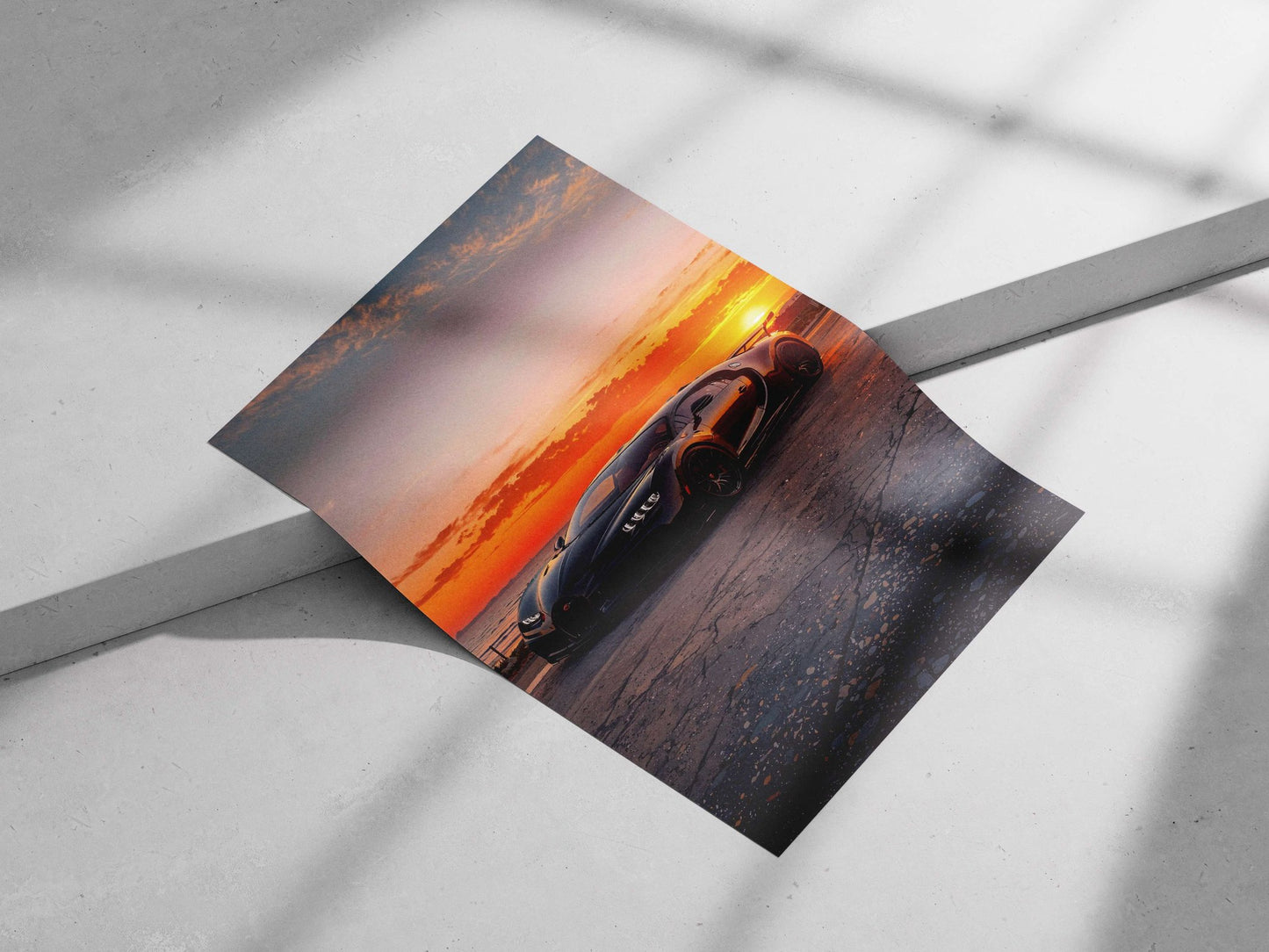 Bugatti Chiron Main Subject: Bugatti Chiron Matte poster print — Cars wall art India | PosterBoizz