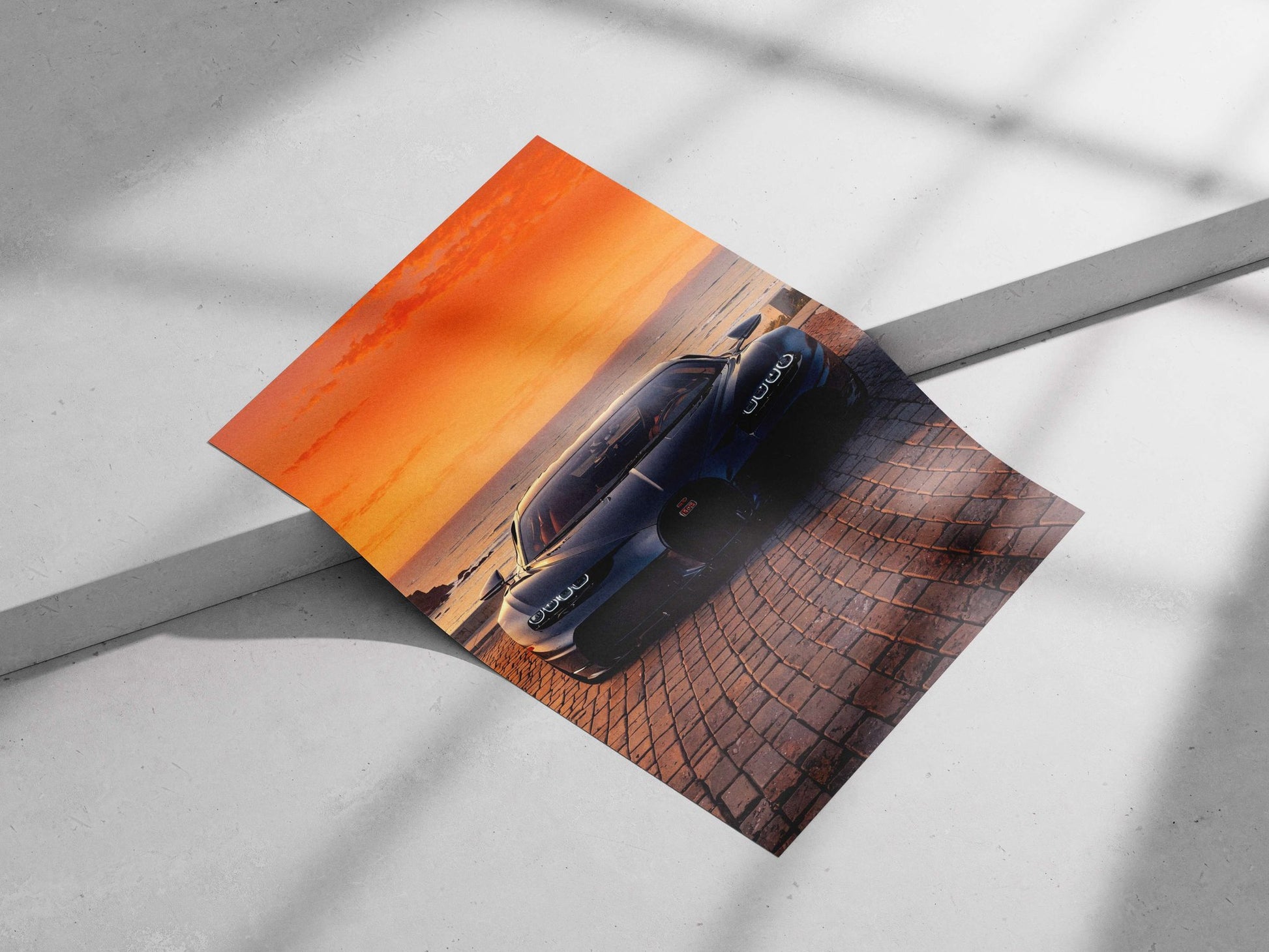 Bugatti Chiron Main Subject: Bugatti Chiron Matte poster print — Cars wall art India | PosterBoizz