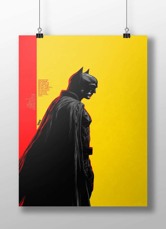 Batman (DC Comics franchise) Main Subject: Batman (DC Comics franchise) Matte BoizzBoard rigid print — Superhero wall art