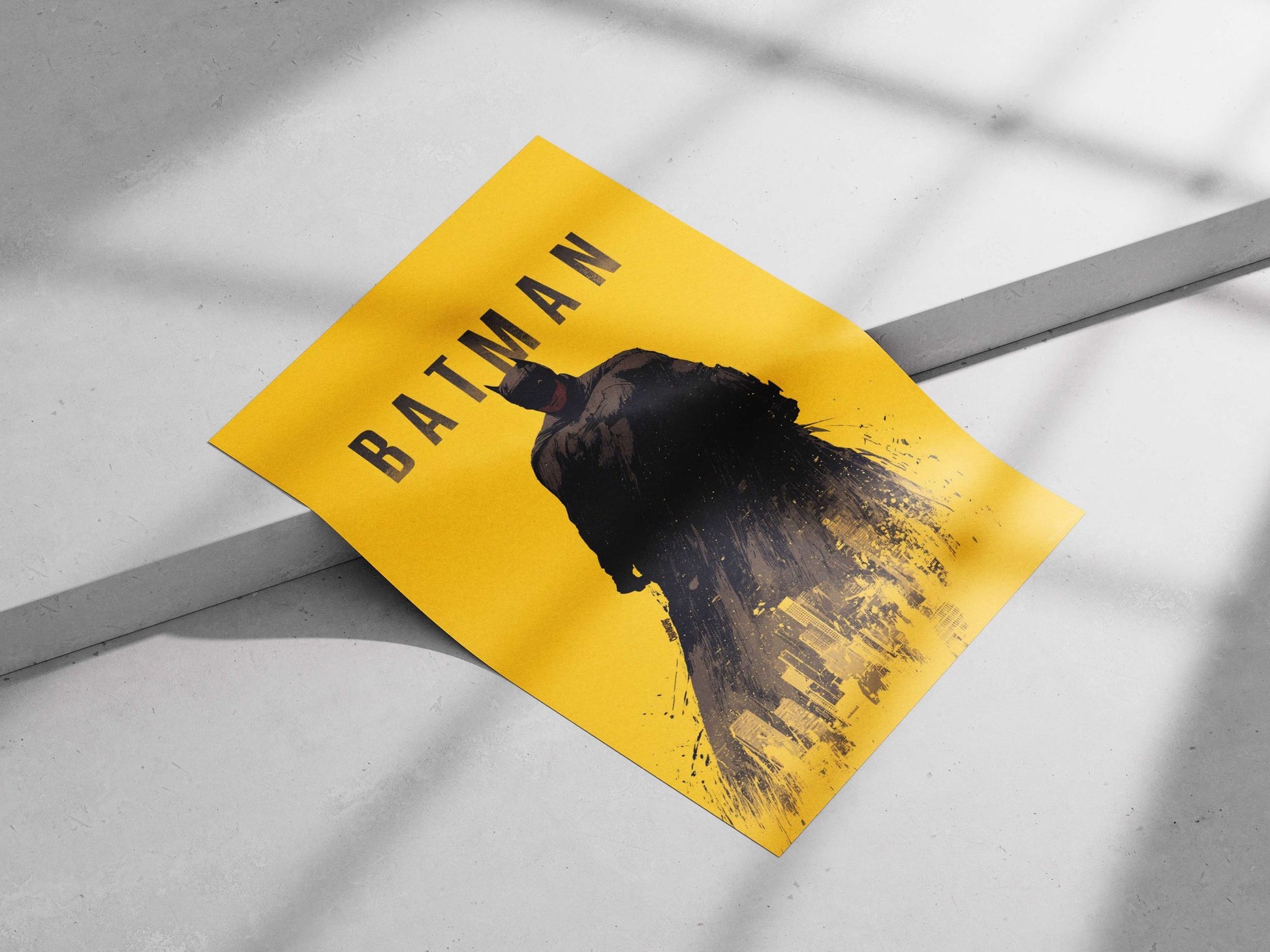 Batman (DC Comics franchise) Main Subject: Batman (DC Comics franchise) Matte poster print — Superhero wall art India |