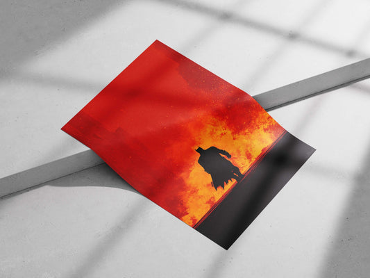 Batman (DC Comics character) Main Subject: Batman (DC Comics character) Matte poster print — Superhero wall art India |