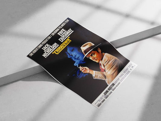 The movie "Chinatown" starring Jack Nicholson and Faye Dunaway Chinatown - Mysterious Noir Poster