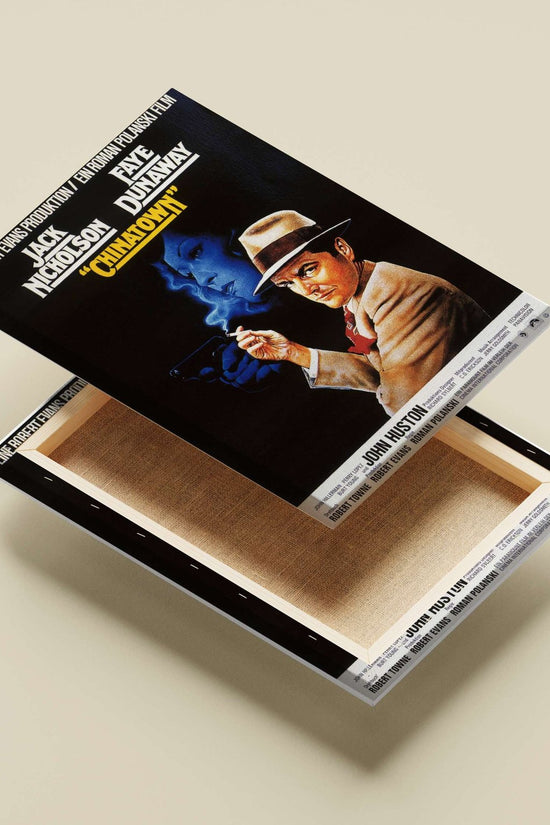 The movie "Chinatown" starring Jack Nicholson and Faye Dunaway Chinatown - Mysterious Noir Poster