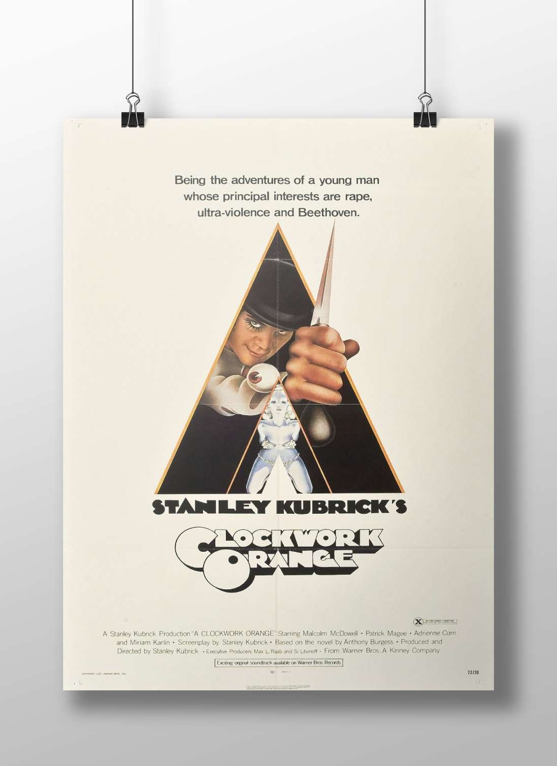 A Clockwork Orange (film) Alex Delarge - Iconic Pop Art Poster
