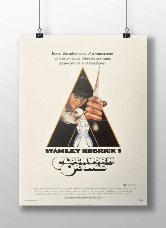 A Clockwork Orange (film) Alex Delarge - Iconic Pop Art Poster