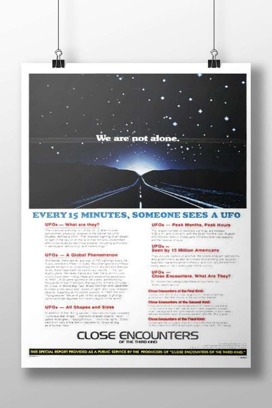 Close Encounters of the Third Kind Close Encounters - Otherworldly Encounter Poster