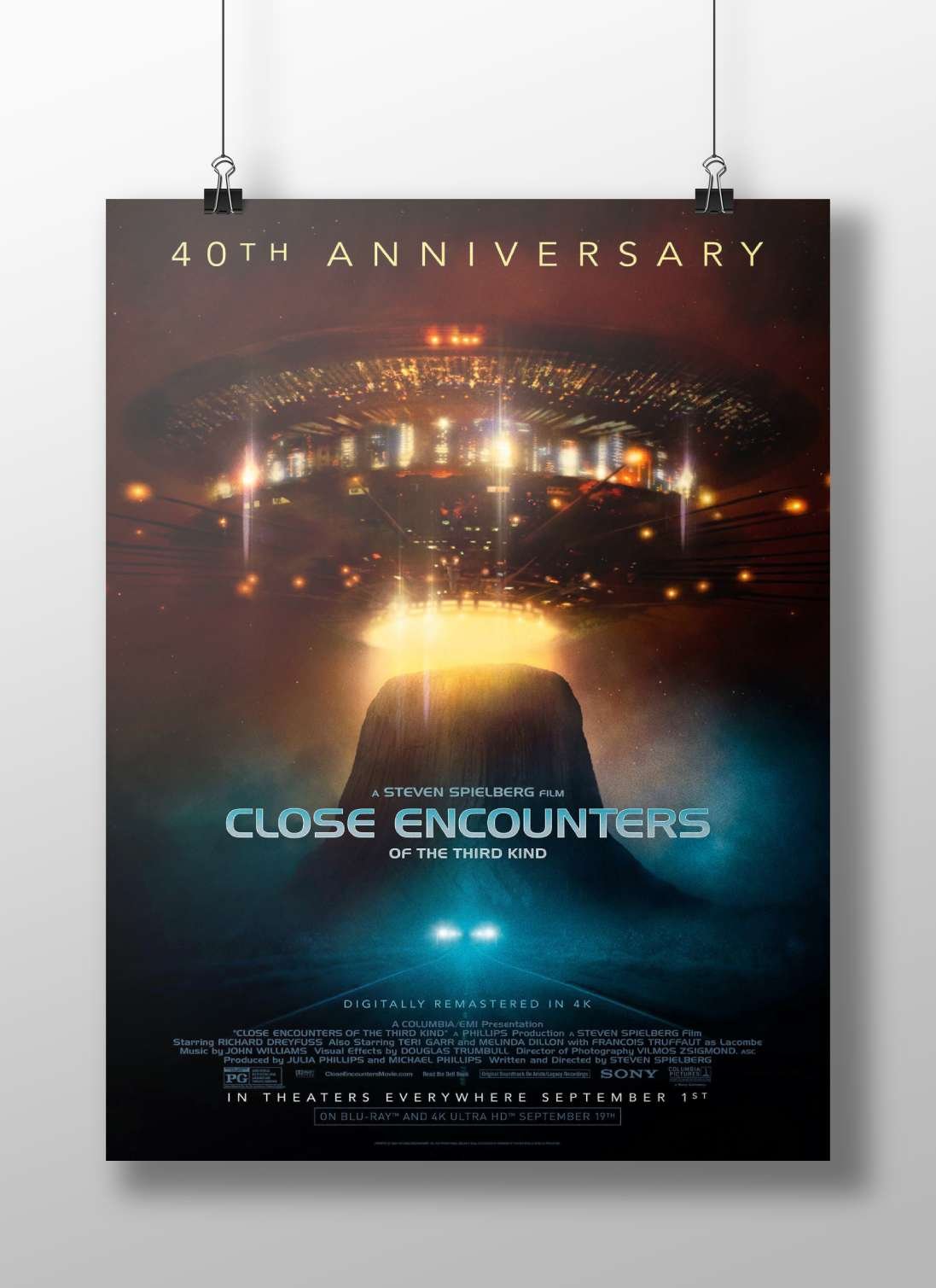 Close Encounters of the Third Kind (movie title) Close Encounters - Otherworldly Noirett Poster