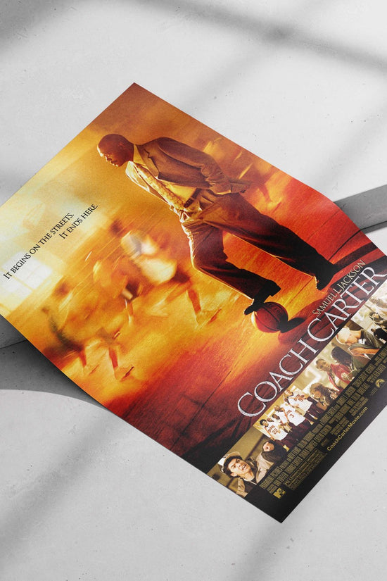 The film "Coach Carter" starring Samuel L. Jackson. Coach Carter - Inspiration Poster