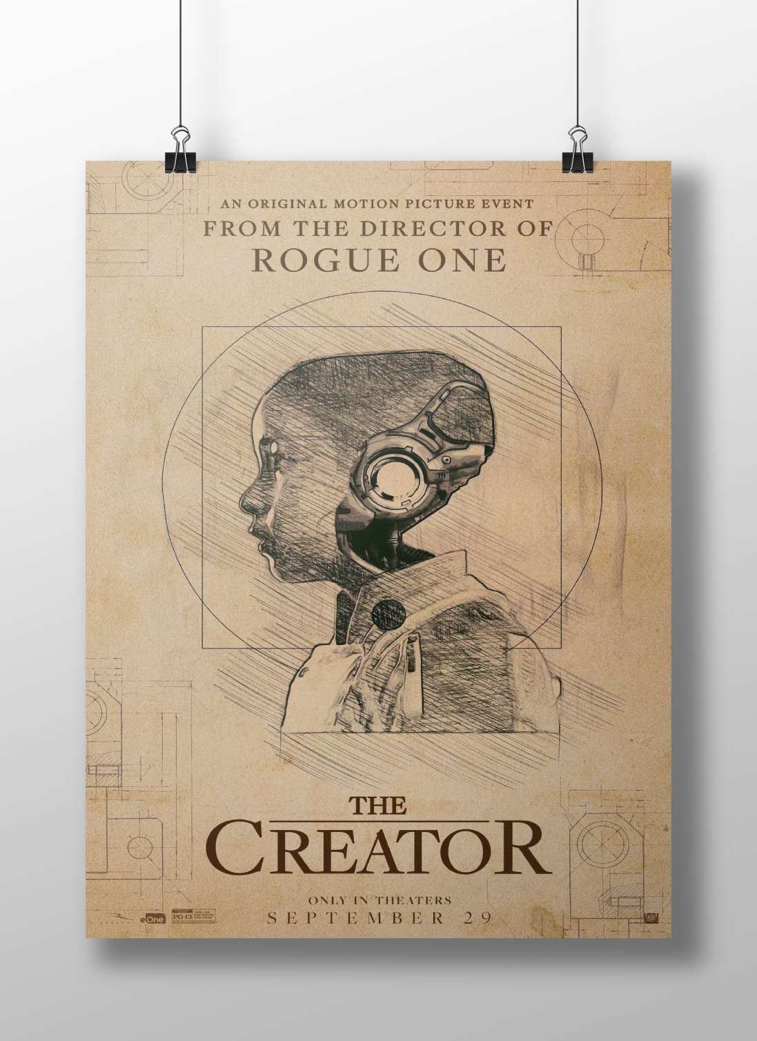The Creator (movie) The Creator - Blueprint Poster