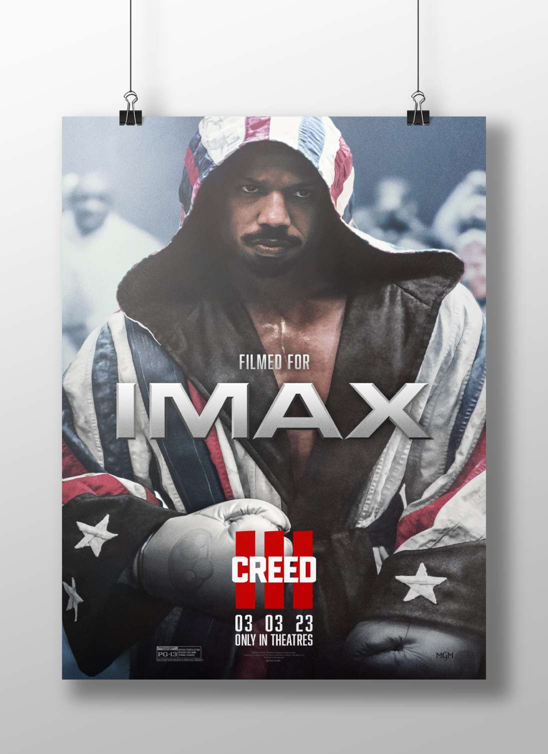 Creed (2023 film in the Rocky franchise) Apollo Creed - Warrior Legend Poster