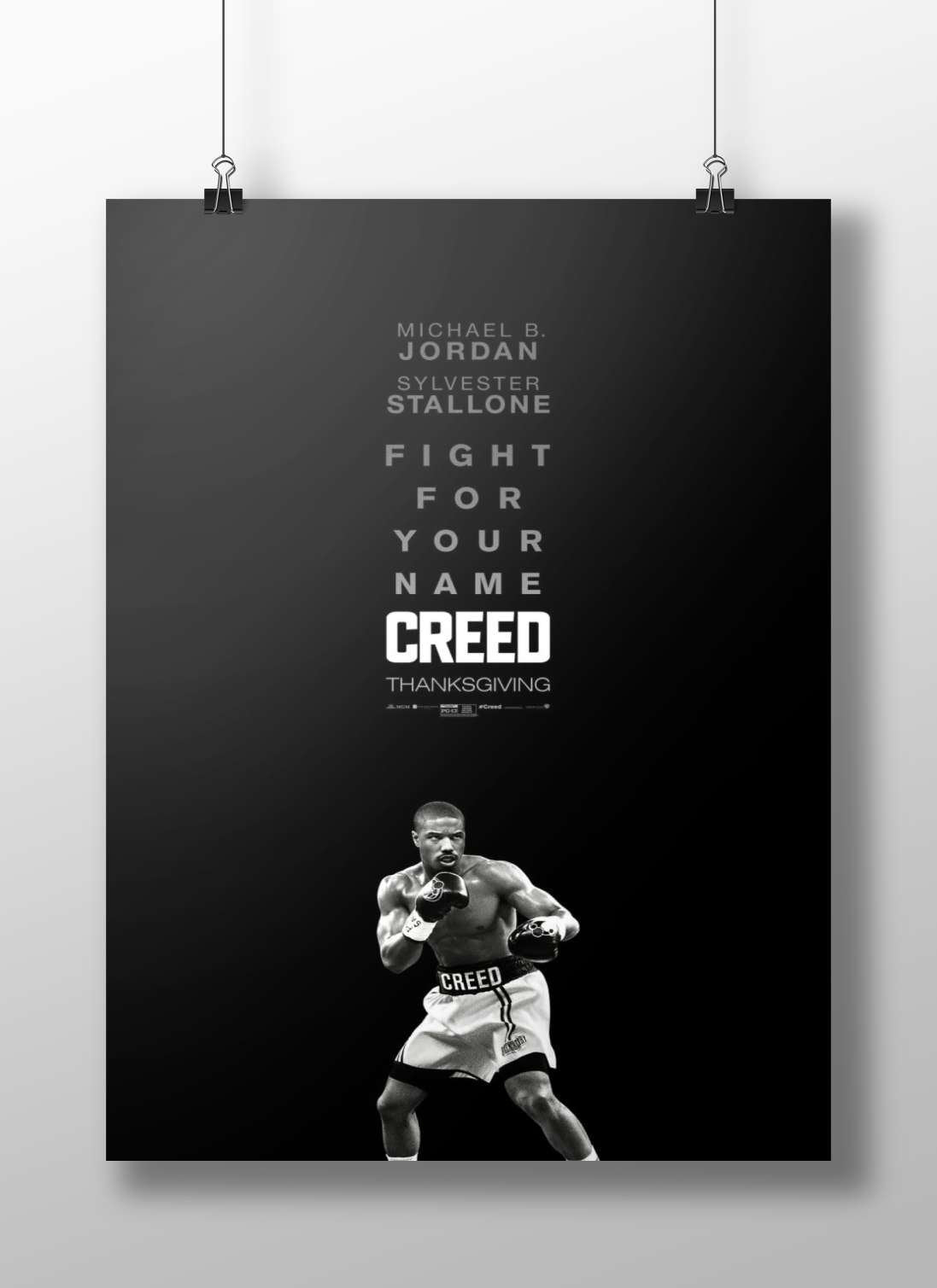 Creed franchise (specifically the movie "Creed") Apollo Creed - Redemption Poster