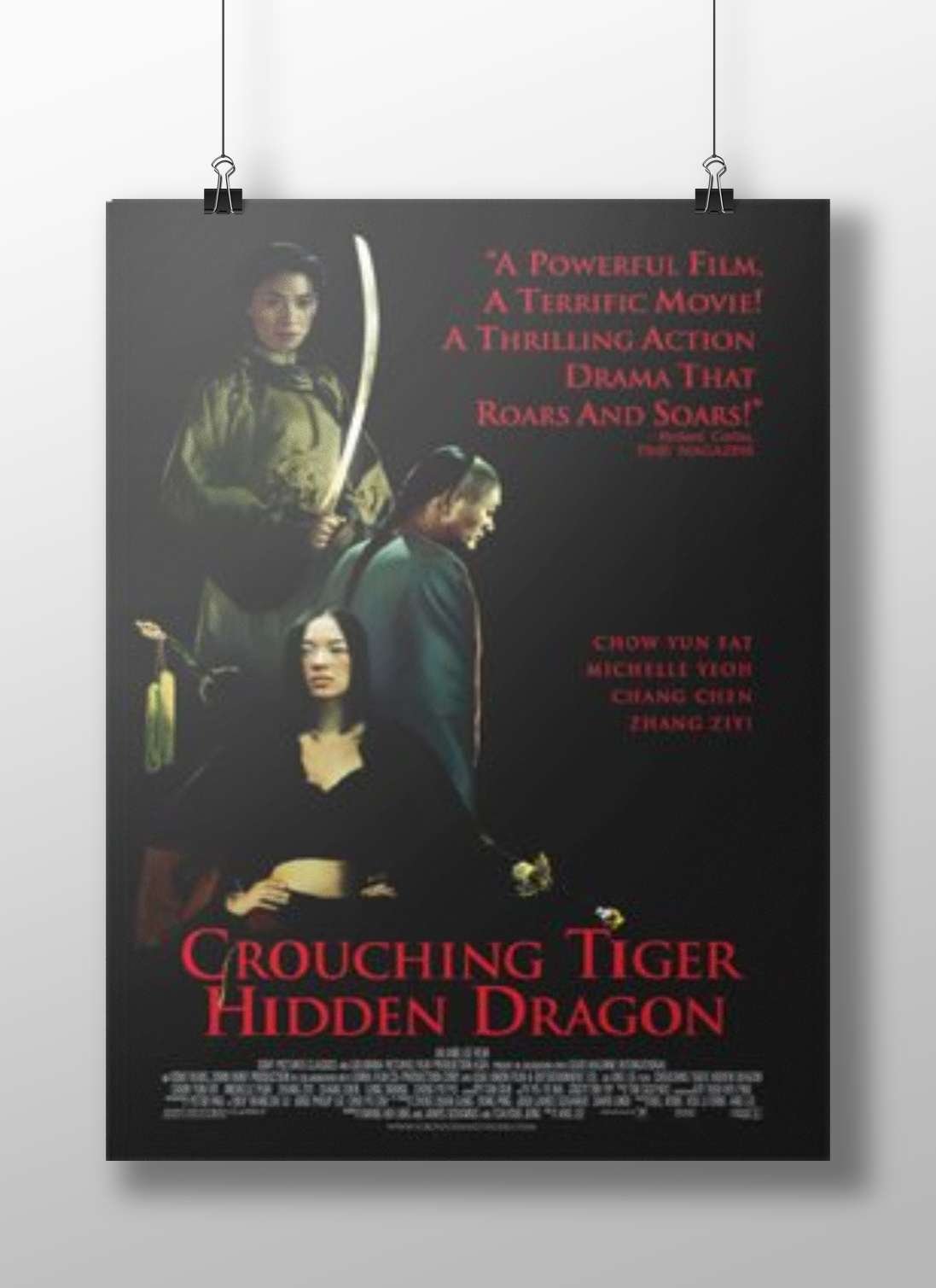 Crouching Tiger Hidden Dragon - Noir Poster