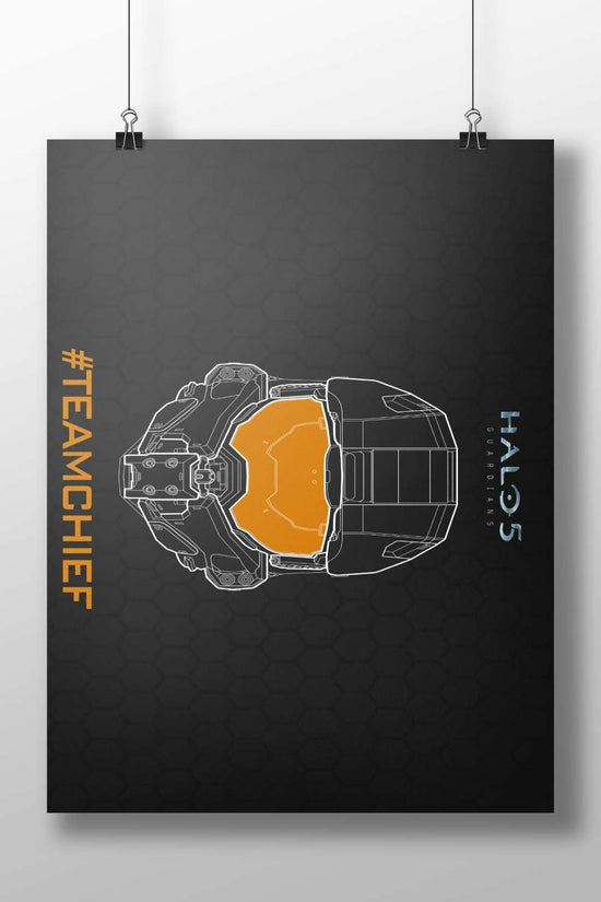 Master Chief helmet from Halo 5: Guardians Main Subject: Master Chief helmet from Halo 5: Guardians Matte BoizzBoard rigid