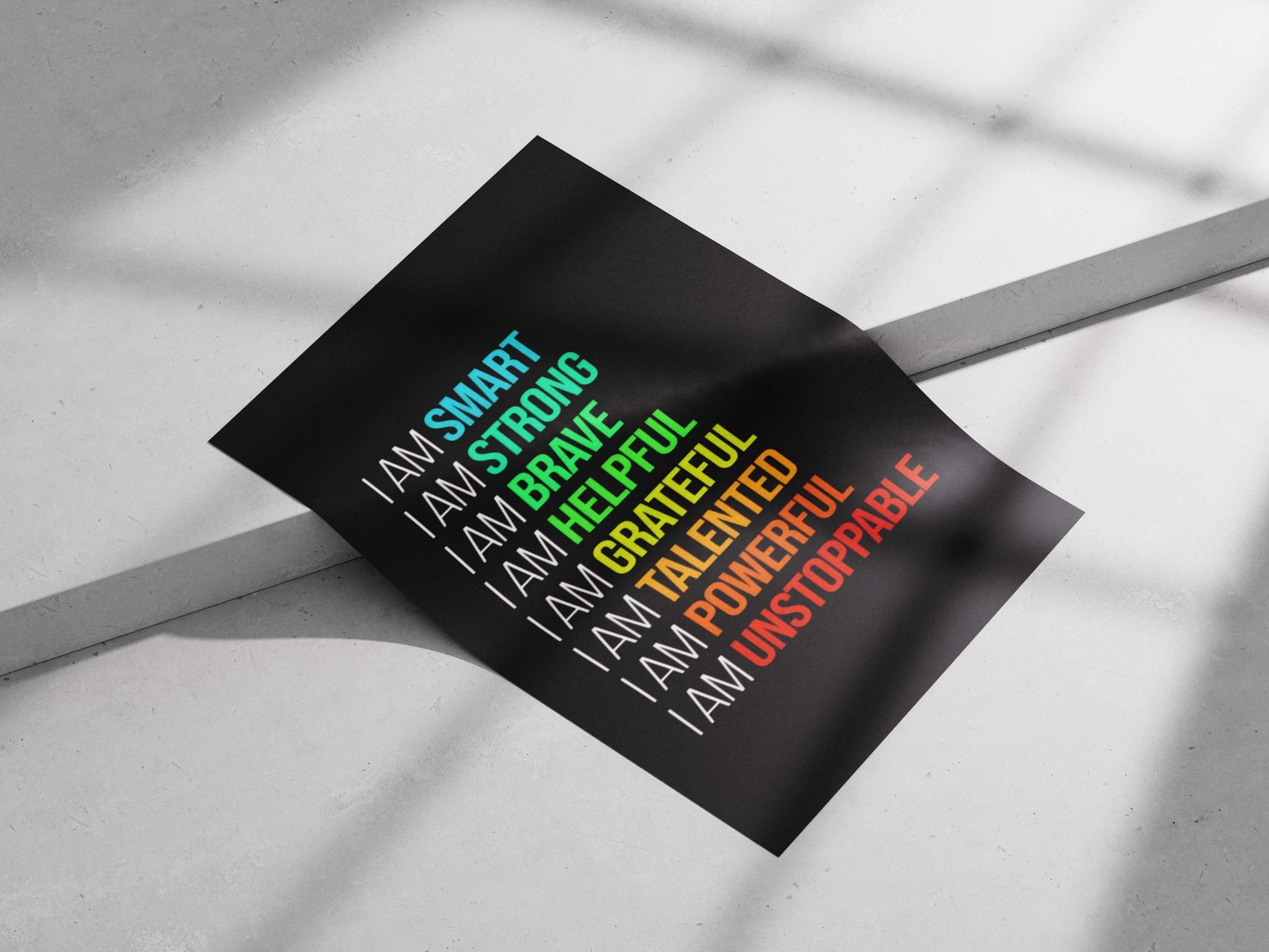 I AM Affirmations I Am Empowerment - Self-Love Pop Art Poster