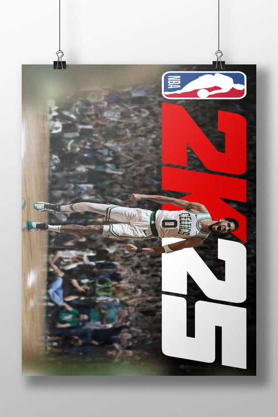 Jayson Tatum (Boston Celtics) Main Subject: Jayson Tatum (Boston Celtics) Matte BoizzBoard rigid print — Sports wall art
