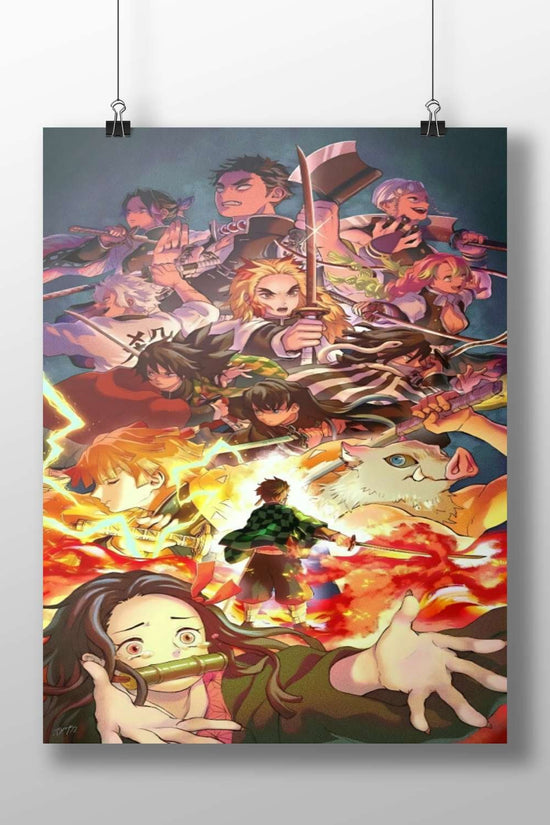 Demon Slayer: Kimetsu no Yaiba characters Tanjiro Kamado - Battle Stance Poster
