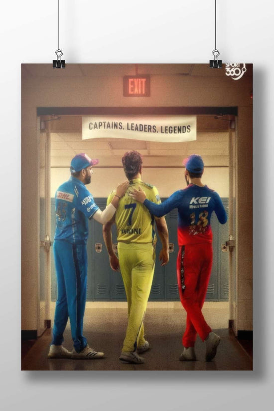 Shubman Gill (real name, captain of Kolkata Knight Riders) Shubman Gill - Cricket Icon Poster