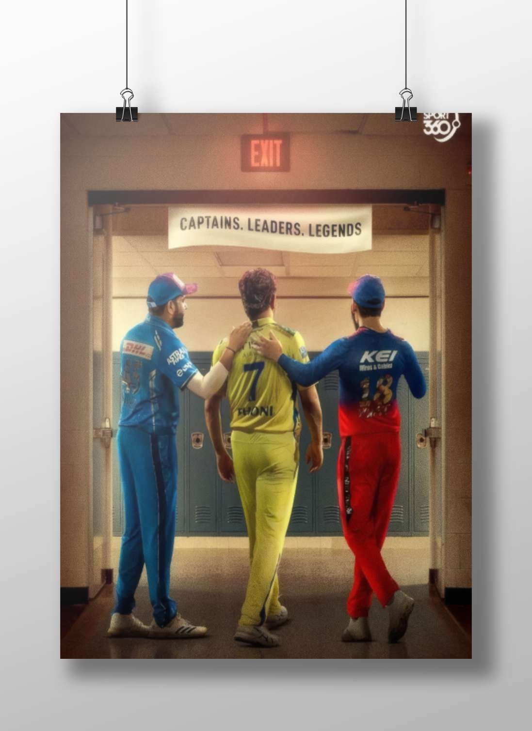 Shubman Gill (real name, captain of Kolkata Knight Riders) Shubman Gill - Cricket Icon Poster