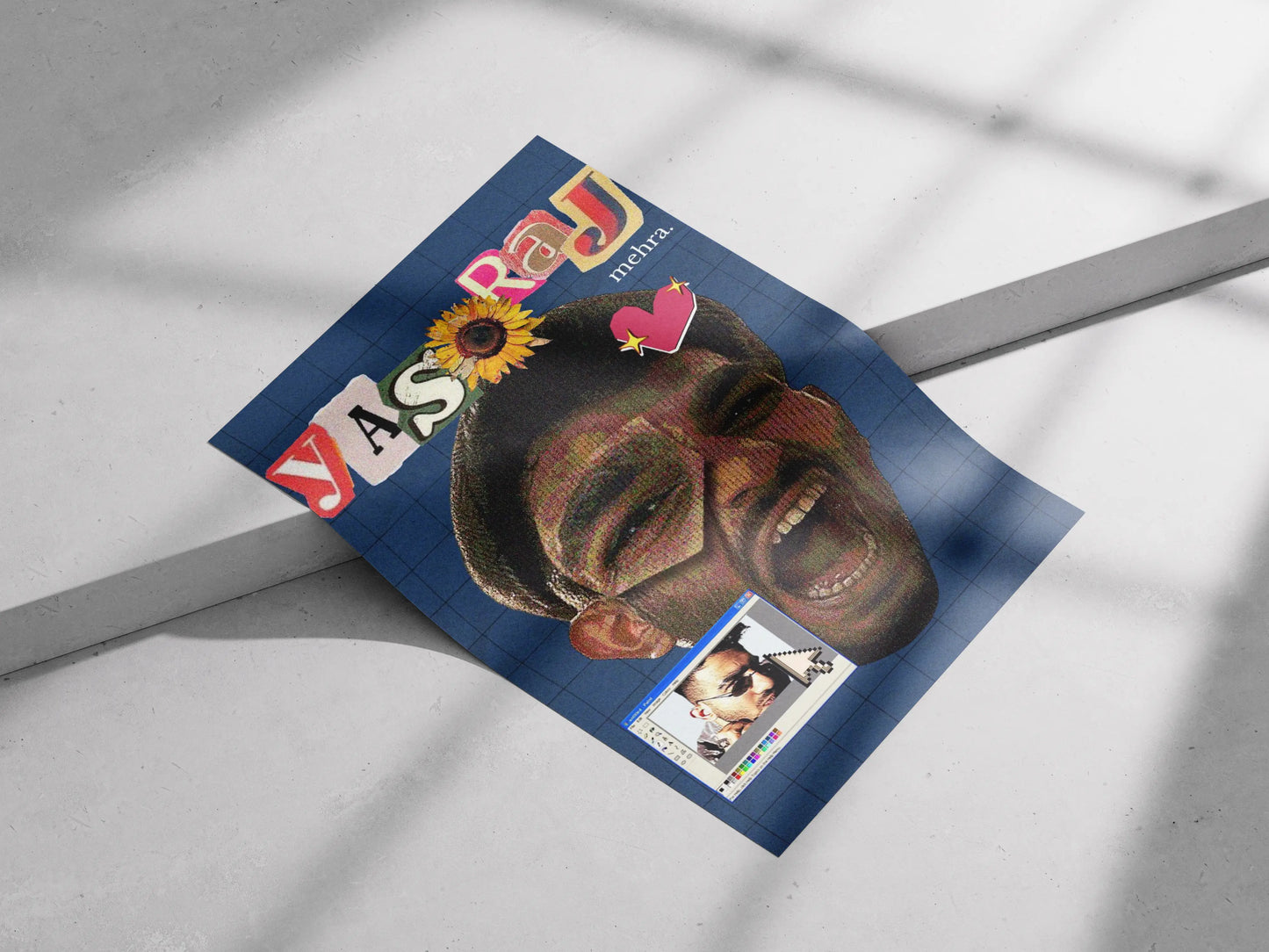 YASH RAJ MEHRA - Collage Portrait Art Print