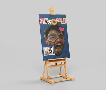 YASH RAJ MEHRA - Collage Portrait Art Print