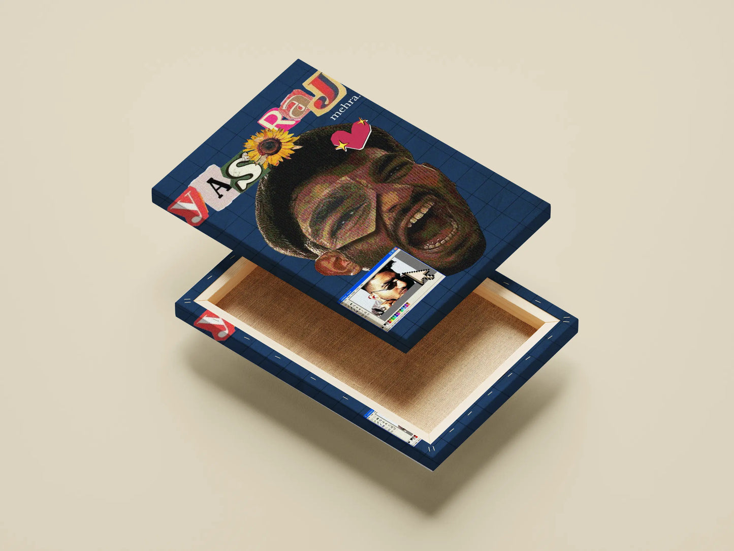 YASH RAJ MEHRA - Collage Portrait Art Print