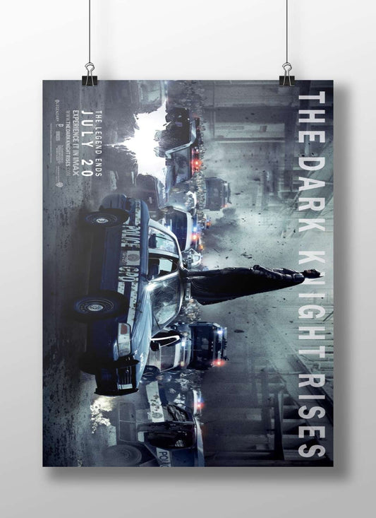 The Dark Knight Rises (Batman film franchise) The Dark Knight Rises - Noir Icon Poster