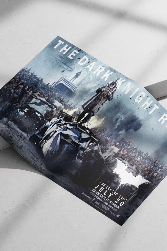 The Dark Knight Rises (the movie, confirmed by OCR text). The Dark Knight Rises -