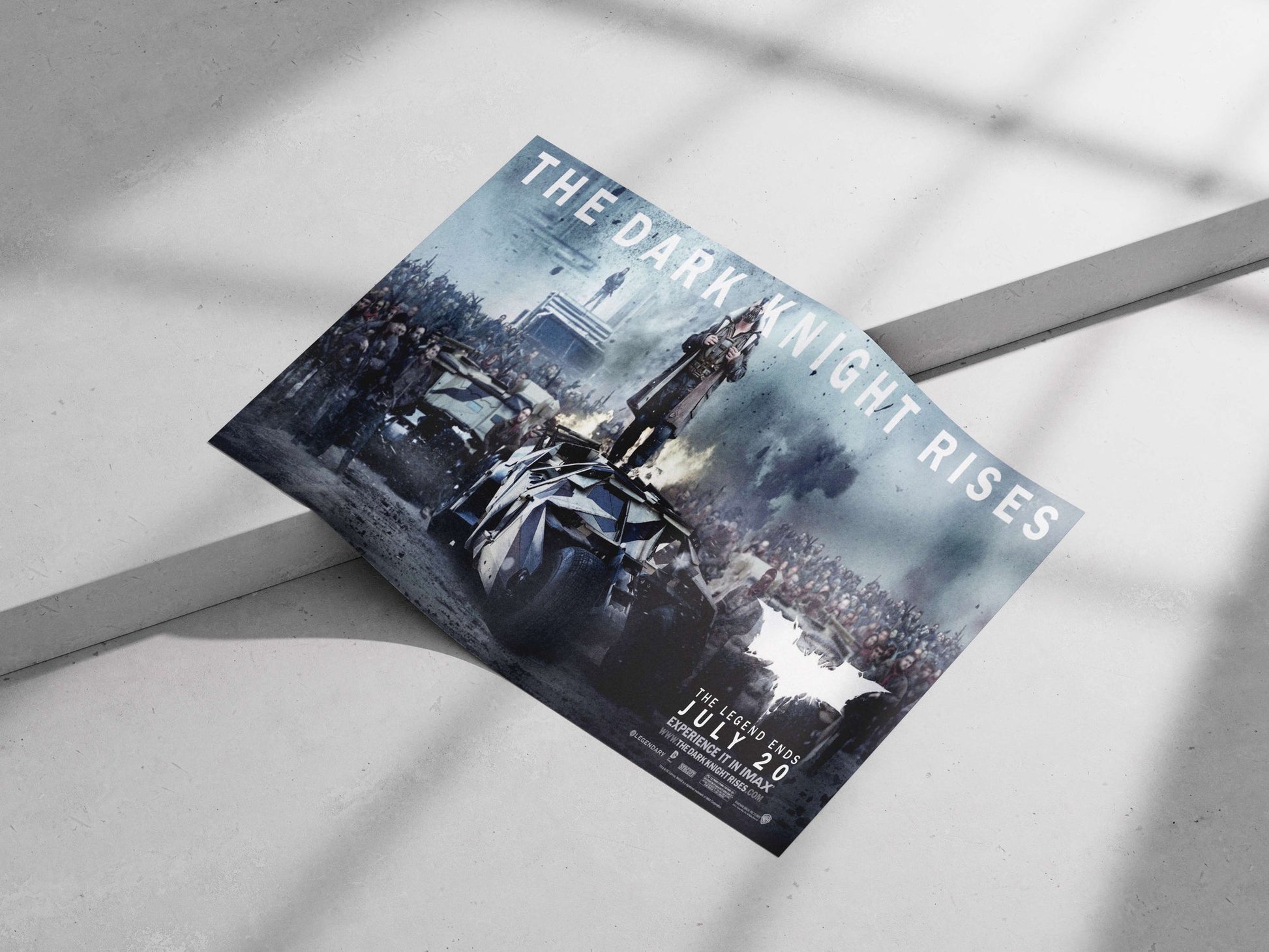 The Dark Knight Rises (the movie, confirmed by OCR text). The Dark Knight Rises -