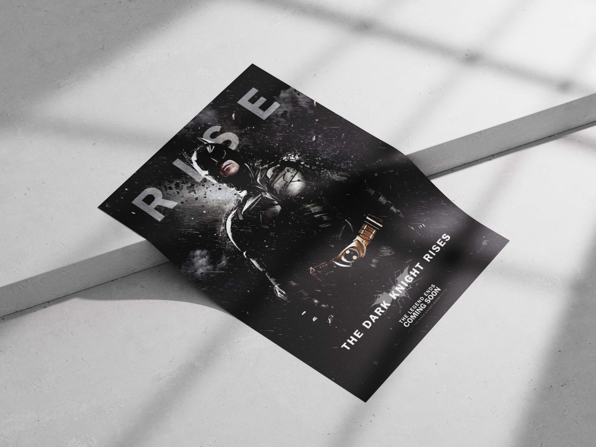 Batman (the superhero character) from The Dark Knight Rises film in the DC Comics Batman