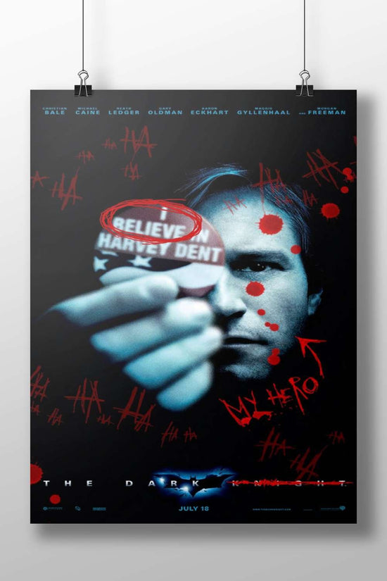 The Dark Knight (DC Comics franchise, Batman movie) The Dark Knight - Noir Icon Poster
