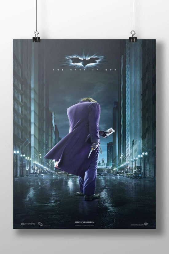 The Joker from The Dark Knight (Batman franchise) The Joker - Noir Icon Poster