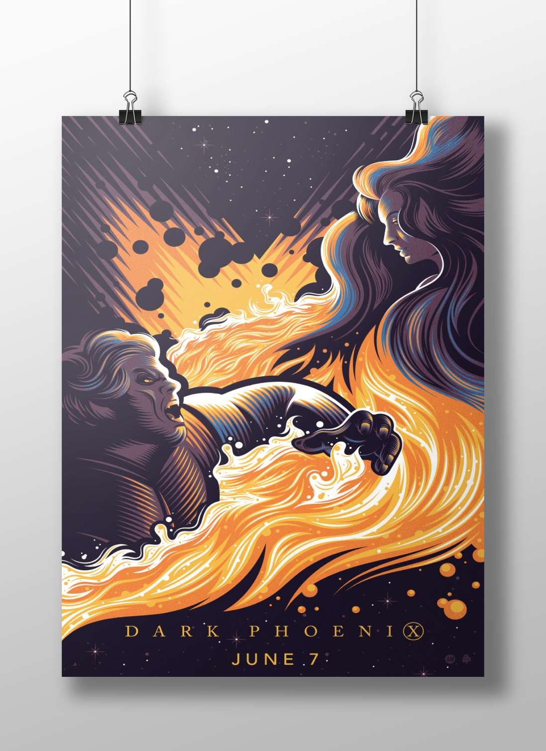 Dark Phoenix (X-Men franchise, specifically the Dark Phoenix Saga) Jean Grey - Dark Phoenix Poster
