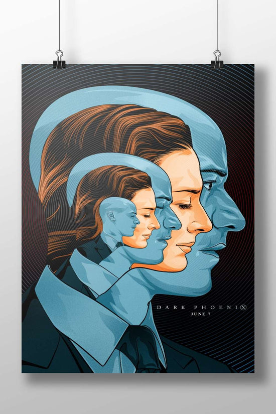 Jean Grey (Dark Phoenix) from X-Men franchise Jean Grey - Dark Phoenix Poster