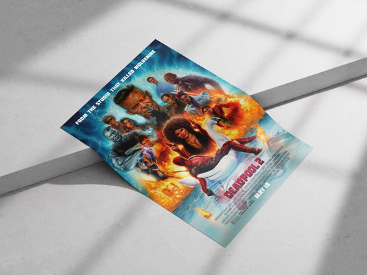 Deadpool 2 (confirmed by Tesseract OCR text "DEADPOOL 2" and associated franchise characters). Deadpool 2