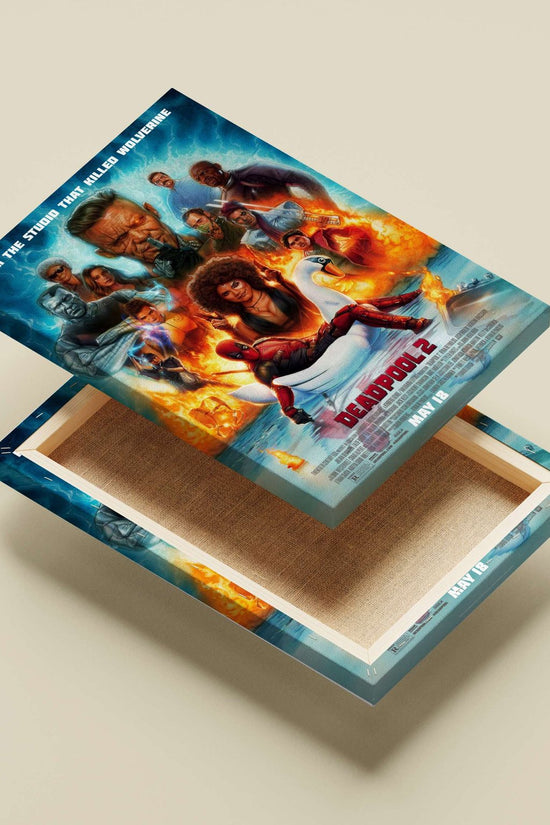 Deadpool 2 (confirmed by Tesseract OCR text "DEADPOOL 2" and associated franchise characters). Deadpool 2