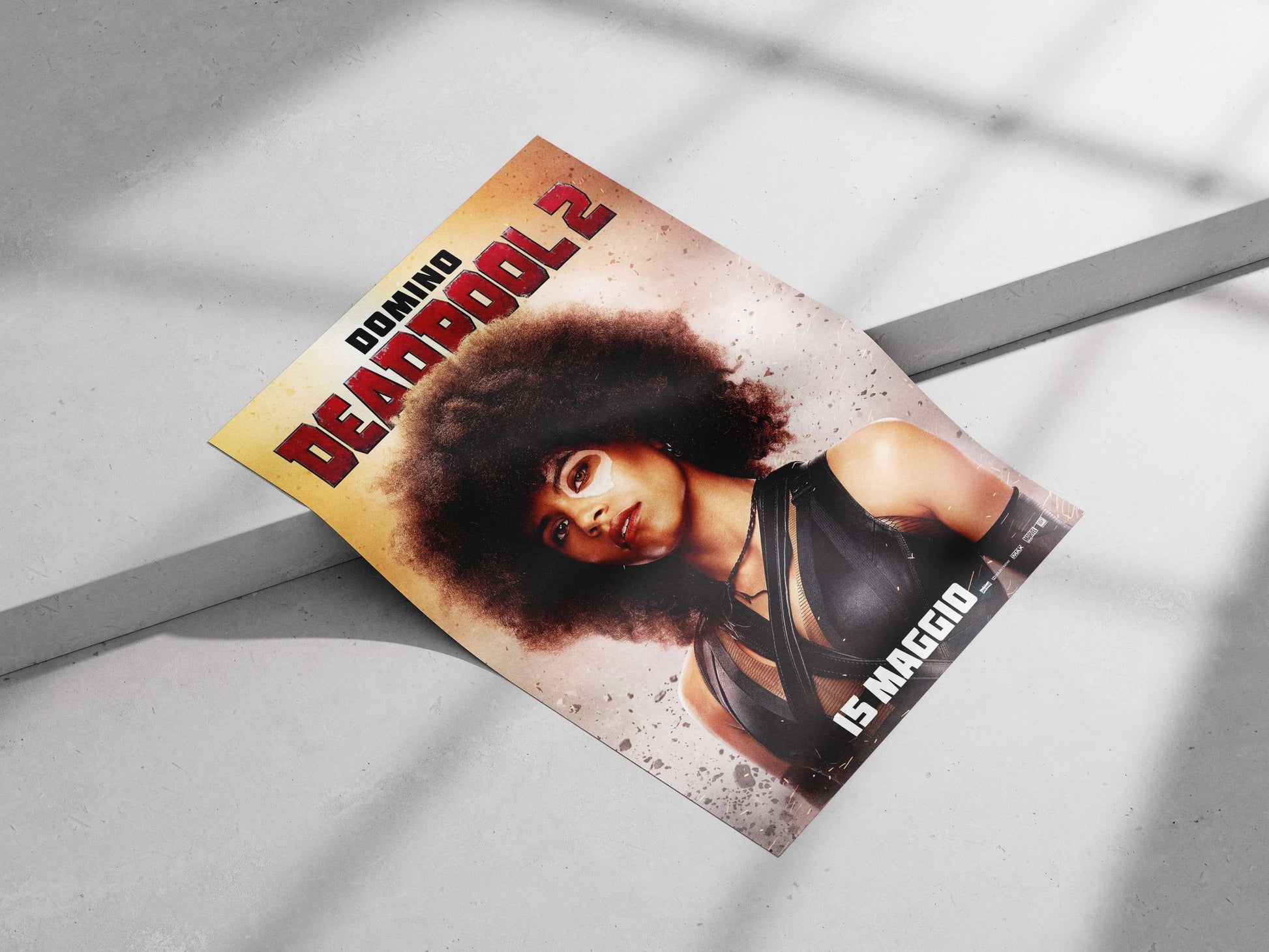 Domino, a character from Marvel's Deadpool franchise Deadpool'S Domino - Badass Pop Art Poster
