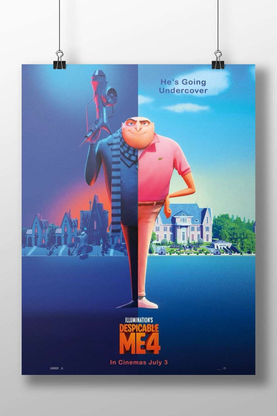 Gru (from Illumination's "Despicable Me 4" franchise) Gru - Villain With A Heart Poster