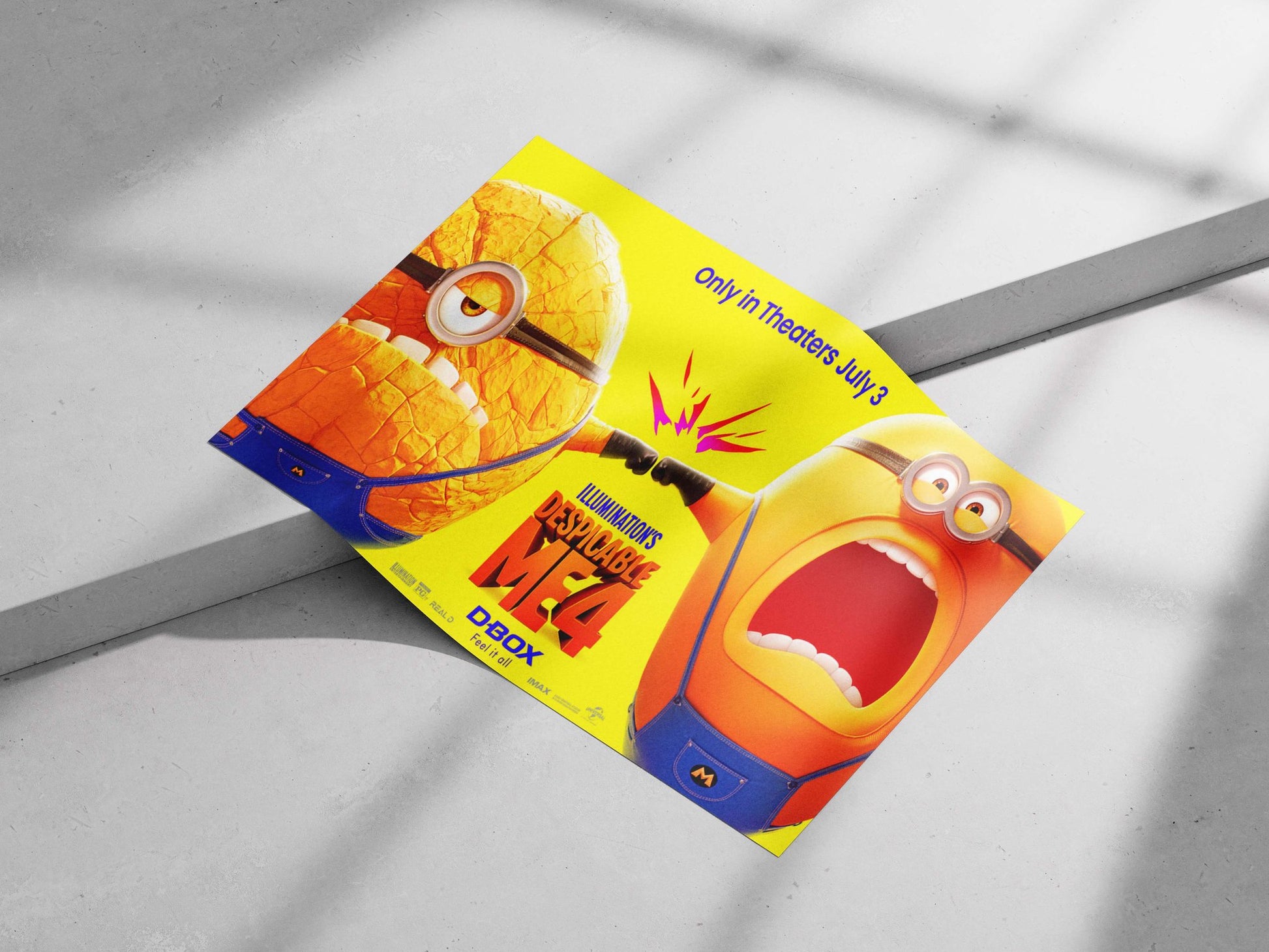 Minions from the Despicable Me franchise (specifically "Despicable Me 4") Gru'S Gang - Pop Art