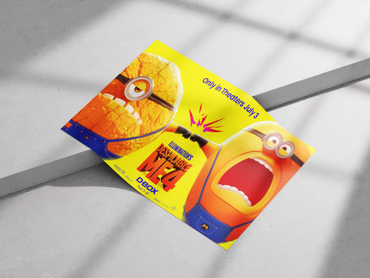 Minions from the Despicable Me franchise (specifically "Despicable Me 4") Gru'S Gang - Pop Art