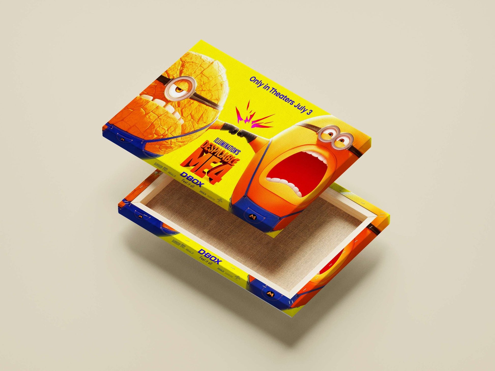 Minions from the Despicable Me franchise (specifically "Despicable Me 4") Gru'S Gang - Pop Art