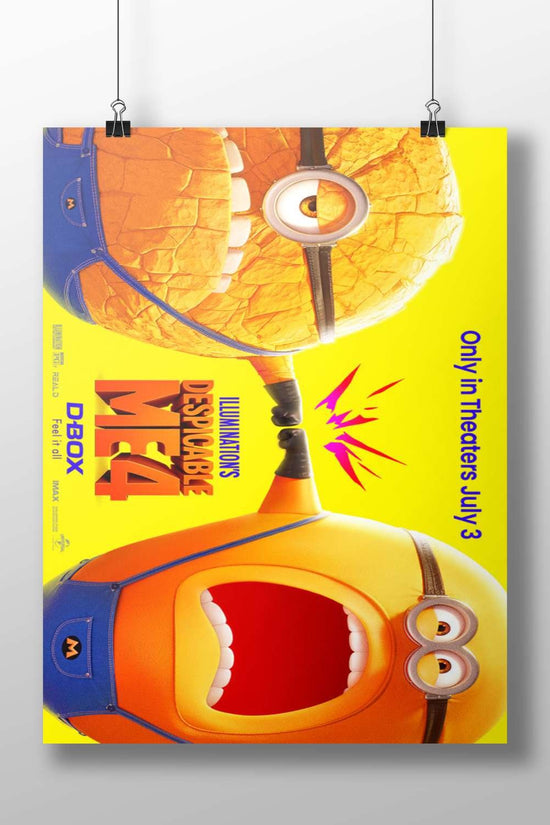 Minions from the Despicable Me franchise (specifically "Despicable Me 4") Gru'S Gang - Pop Art