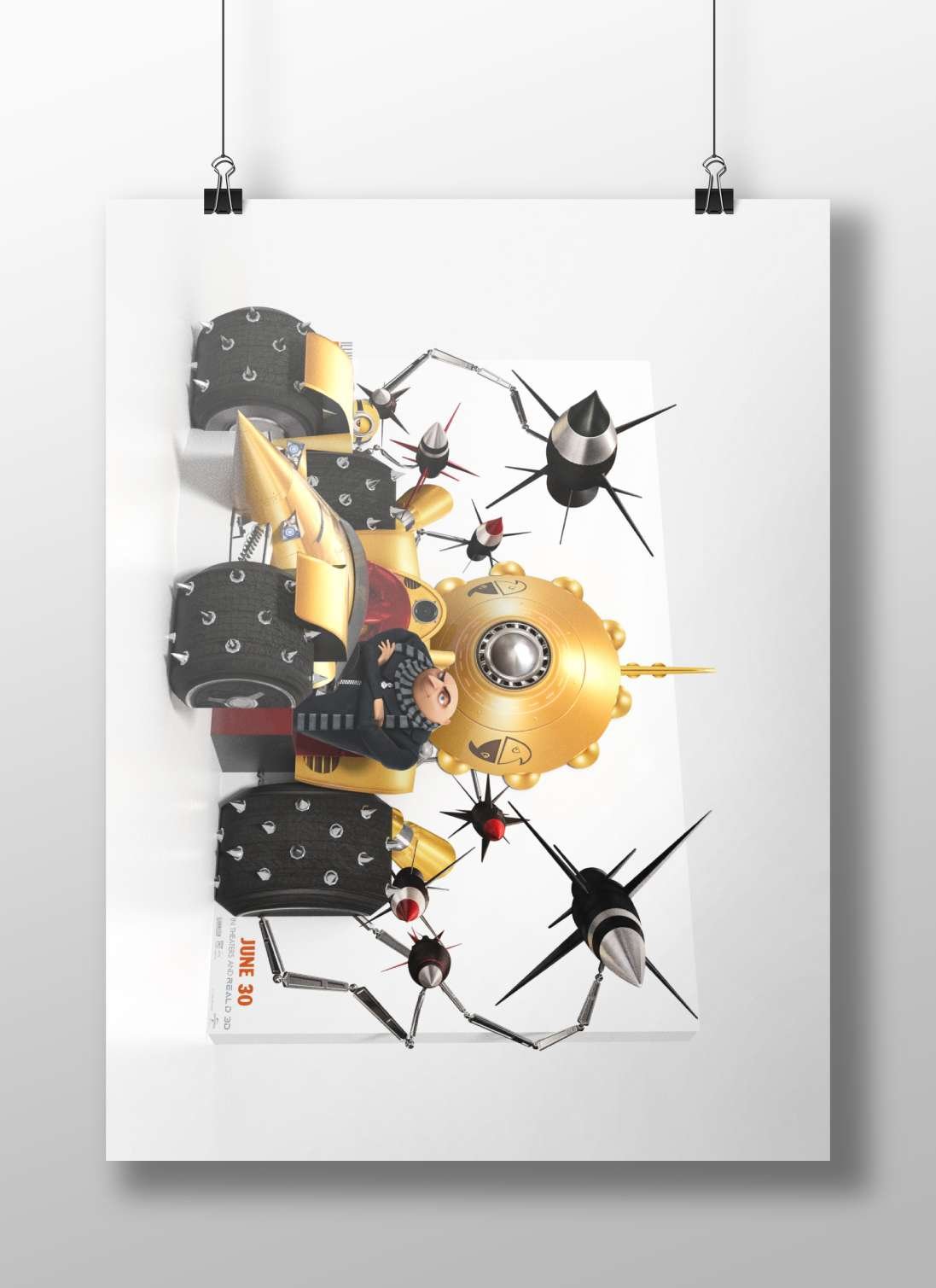 Gru from the Despicable Me franchise Gru From Despicable Me - Pop Art Poster