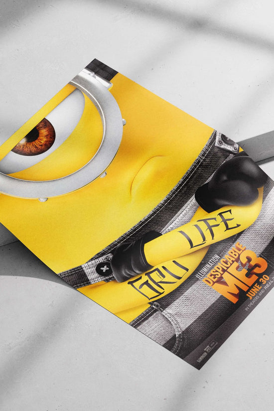 Minion from Despicable Me 3 (confirmed by Tesseract OCR text "ILLUMINATION PRESENTS DESPICABLE ME3"). Gru'S