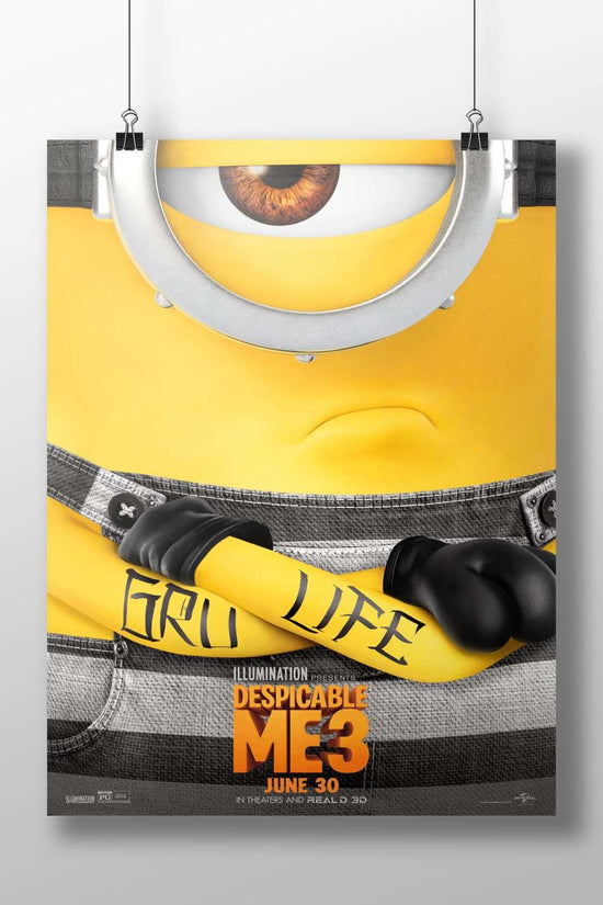 Minion from Despicable Me 3 (confirmed by Tesseract OCR text "ILLUMINATION PRESENTS DESPICABLE ME3"). Gru'S