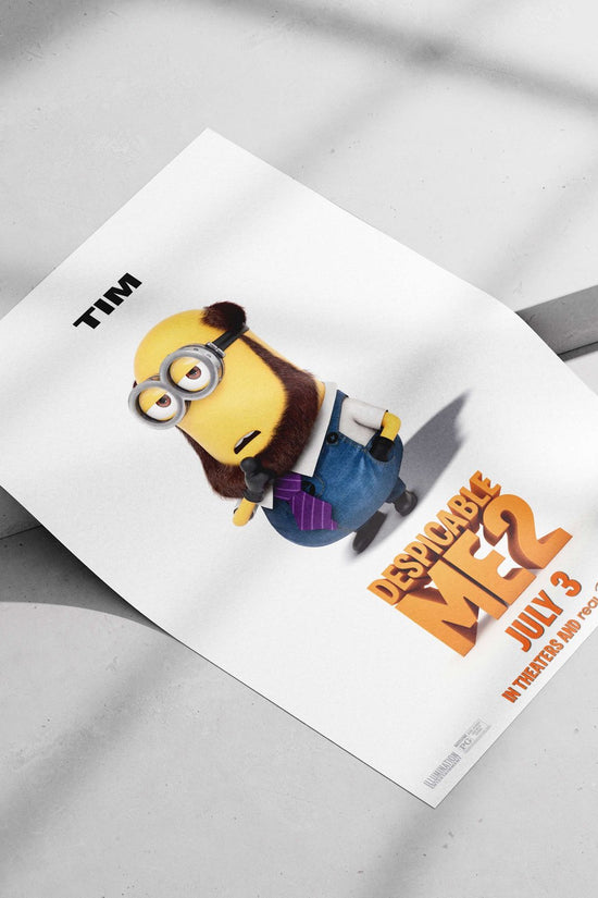Tim, a Minion from the Despicable Me franchise. Tim - Mischievous Minion Poster