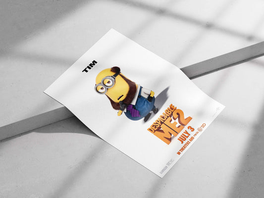 Tim, a Minion from the Despicable Me franchise. Tim - Mischievous Minion Poster