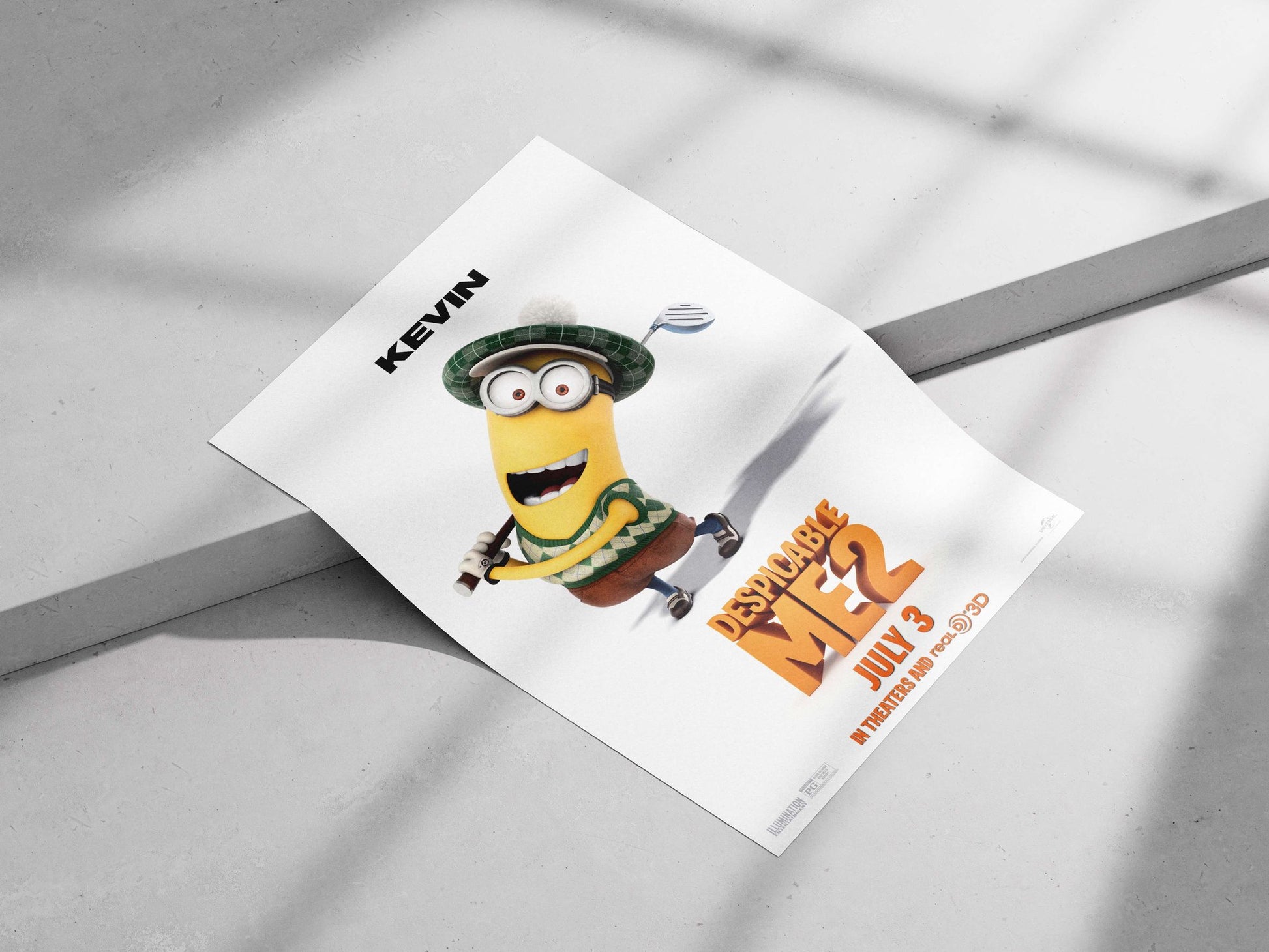 Kevin, a Minion from the Despicable Me franchise (specifically Despicable Me 2). Kevin The Minion