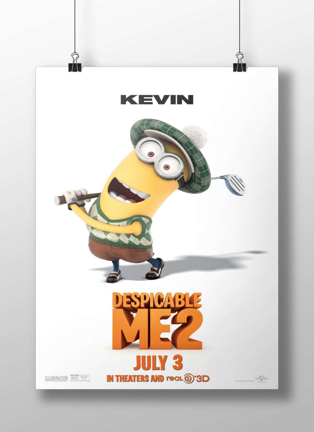 Kevin, a Minion from the Despicable Me franchise (specifically Despicable Me 2). Kevin The Minion