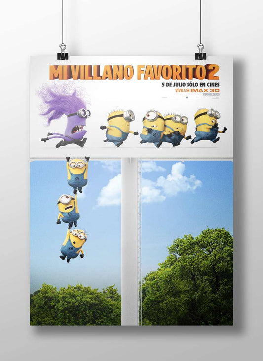 Despicable Me 2 (franchise) Gru Vs. Minions - Super Villain Comedy Poster